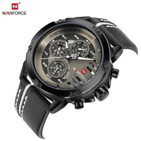 Veile Studios Luxury Waterproof 24H Date Quartz Watch White Watches