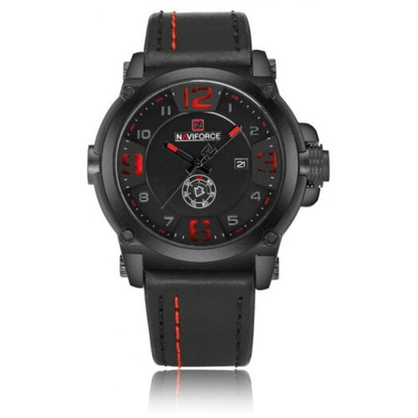 Veile Studios Men Casual Sport Water Resistant Date Quartz Watch Black Watches