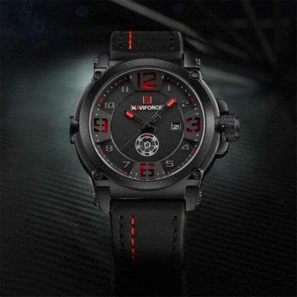 Veile Studios Men Casual Sport Water Resistant Date Quartz Watch Black Watches