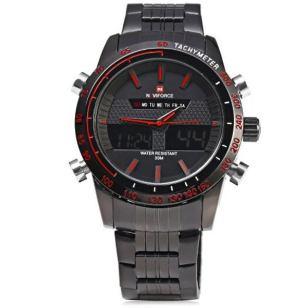 Veile Studios Nf9024 Men Quarz Digital Watch Red With Black Watches