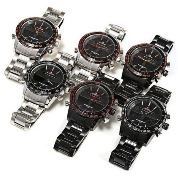 Veile Studios Nf9024 Men Quarz Digital Watch Red With Black Watches