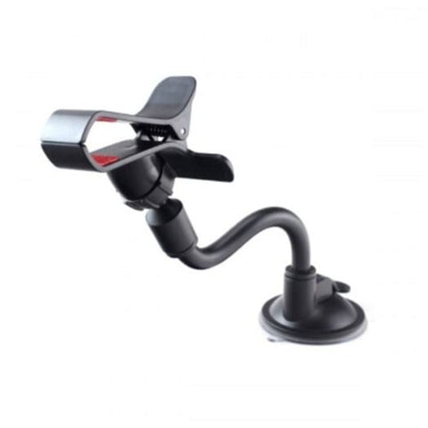 Navigation Chair Bracket Desktop Phone Holder Suction Cup Single Clip Black