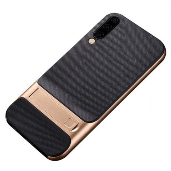 2 In 1 Phone Case Cover With Invisible Bracket For Samsung Galaxy A10 / A50 Gold Cases Covers & Skins