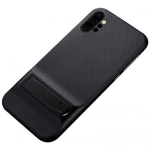 2 In 1 Soft Tpu Hard Pc Bracket Mobile Phone Case For Samsung Galaxy Note 10 Plus / Pro Black Note10