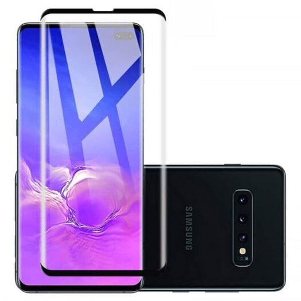 3D Arc Screen Tempered Glass Protector For Samsung S10 Black Galaxy 1Pcs Screen Protectors