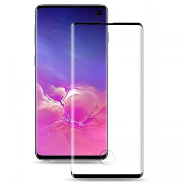 3D Arc Screen Tempered Glass Protector For Samsung S10 Black Galaxy 1Pcs Screen Protectors