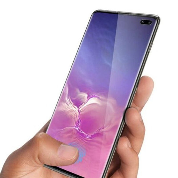 3D Arc Side Full Screen Tempered Glass Film For Samsung Galaxy S10 Plus 2Pcs Transparent Screen Protectors