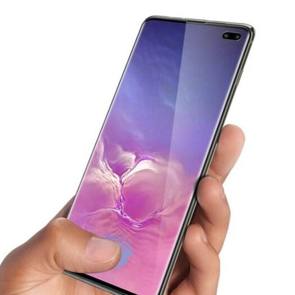 Anti Oil Tempered Glass For Samsung Galaxy S10 Plus Transparent