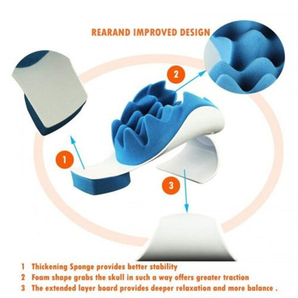 Neck Support Relaxer Shoulder Chiropractic Pillow Traction Stretcher Device Cervical Spine Orthotics Braces & Sleeves