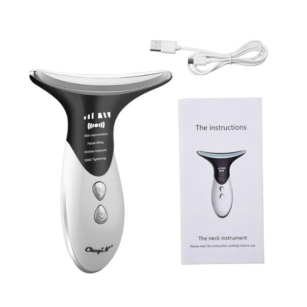 Neck Beauty Device Removal Double Chin Led Photon Therapy Anti Wrinkle Intelligent Temperature Control Massage Instrument Massagers