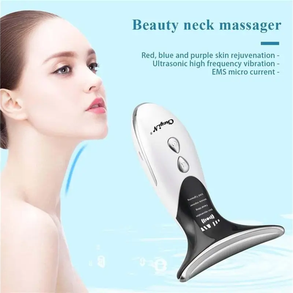 Neck Beauty Device Removal Double Chin Led Photon Therapy Anti Wrinkle Intelligent Temperature Control Massage Instrument