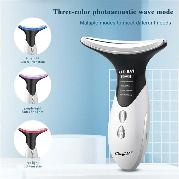 Neck Beauty Device Removal Double Chin Led Photon Therapy Anti Wrinkle Intelligent Temperature Control Massage Instrument Massagers