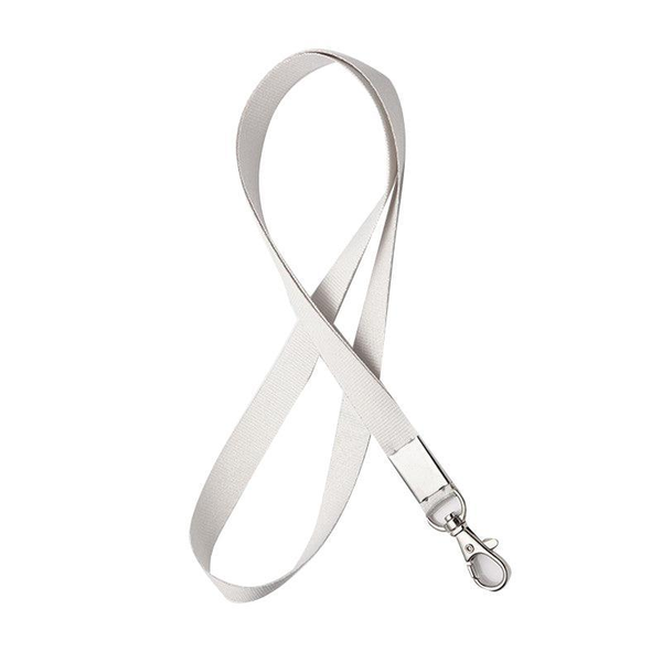 Neck Strap With Clip For Id Badge Name Tag Card Holder Lanyard Beige Grey Id & Document Holders