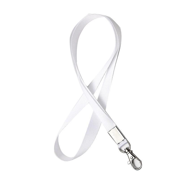 Neck Strap With Clip For Id Badge Name Tag Card Holder Lanyard White Id & Document Holders