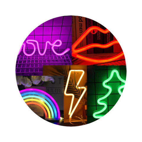 Strip Lights Led Neon Usb Battery Powered Party Decoration Lamp Lamps