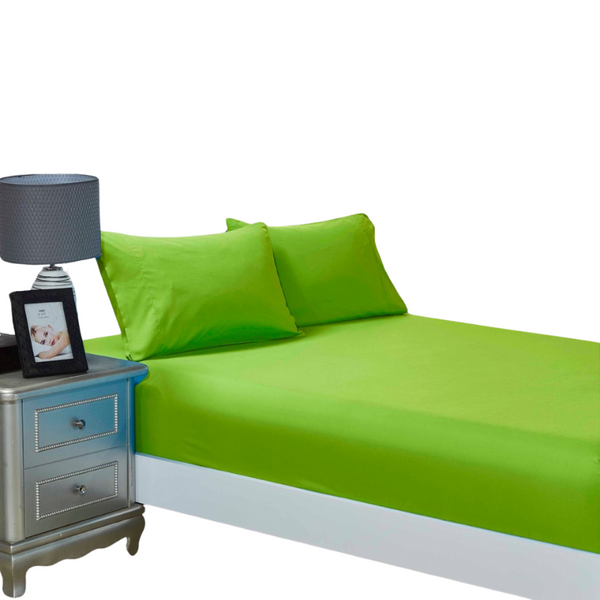 Fabric Fantastic 1000Tc Ultra Soft Fitted Sheet & 2 Pillowcases Set Super King Size Bed Sheets