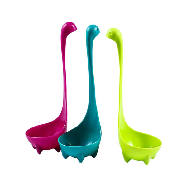 Nessie Soup Ladle 3 Pack With Loch Design Upright Spoon Compatible Kitchen Bar Tools Ladles