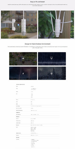 Boosters Extenders & Antennas Wavlink Ac1200 High Power Outdoor Gigabit Wi Fi Range Extender (Aerial Hd4) Ws Wn572hg3