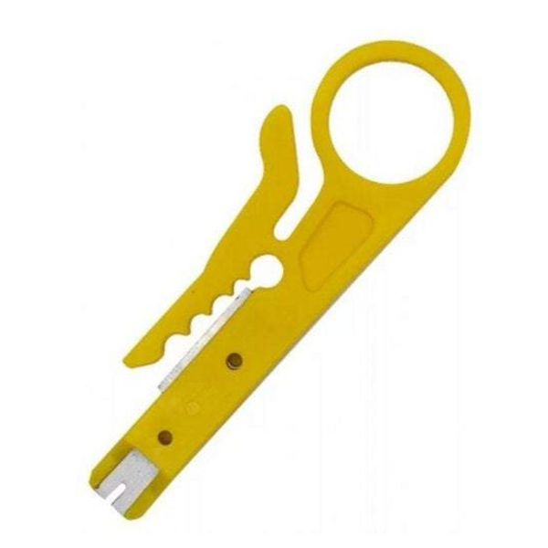 Networking Cables Adapters Simple Stripping Pliers Telephone Wire Knife 2Pcs Yellow