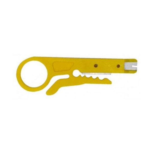 Networking Cables Adapters Simple Stripping Pliers Telephone Wire Knife 2Pcs Yellow