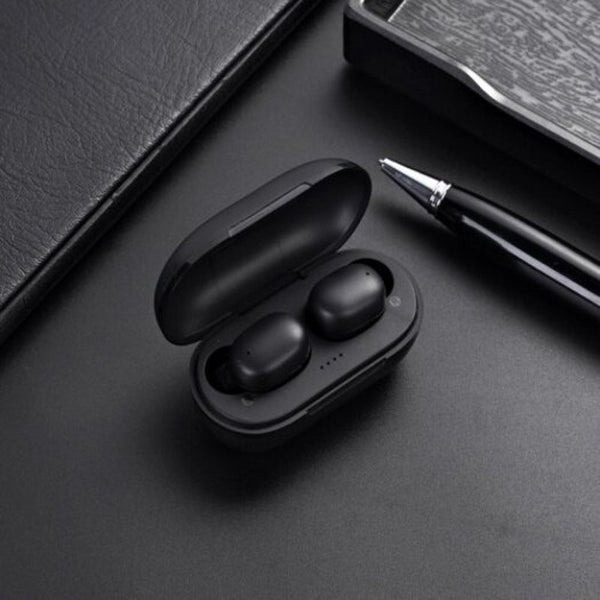 Earbuds A6x Fingerprint Touch Bluetooth Earphones Hd Stereo Wireless Headphones Noise Cancelling Headset Black