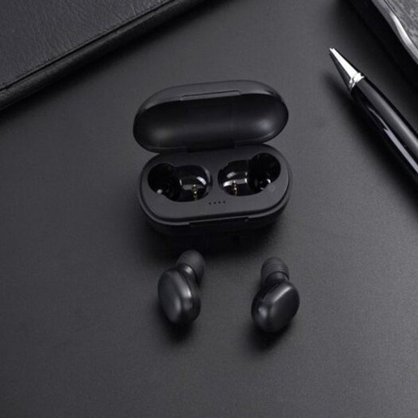 Earbuds A6x Fingerprint Touch Bluetooth Earphones Hd Stereo Wireless Headphones Noise Cancelling Headset Black