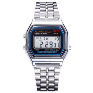 Design Fashion Casual Simple Stainless Steel Digital Sport Watch Warm White