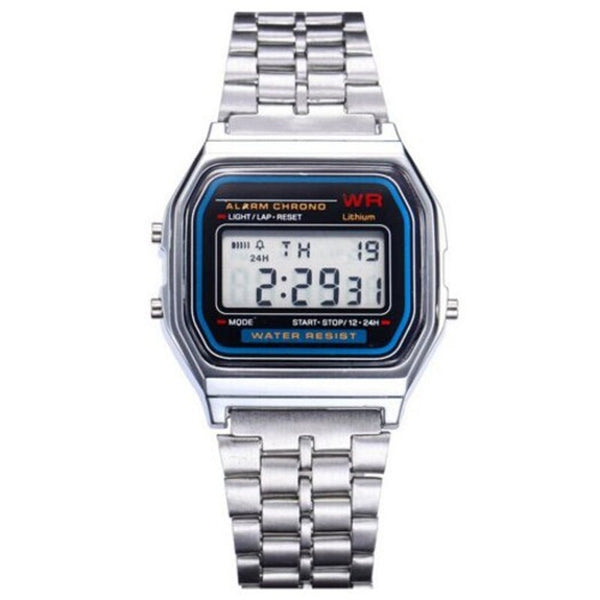Veile Studios Design Fashion Casual Simple Stainless Steel Digital Sport Watch Warm White Watches