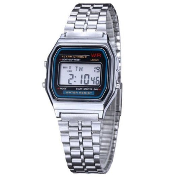 Veile Studios Design Fashion Casual Simple Stainless Steel Digital Sport Watch Warm White Watches