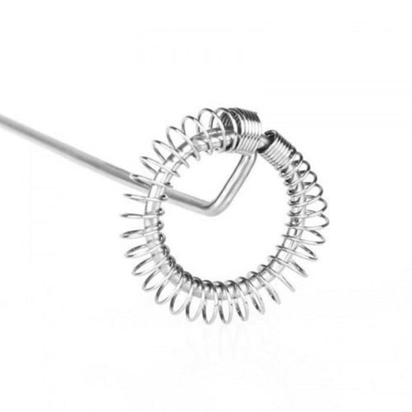 Electric Small Egg Beater Coffee Roasting Cream Bubbler Kitchen Gadget Silver Milk Frothers