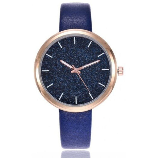 Veile Studios Fashion Lady Sky Stars Leisure Creative Dial Student Quartz Watch Blue Watches