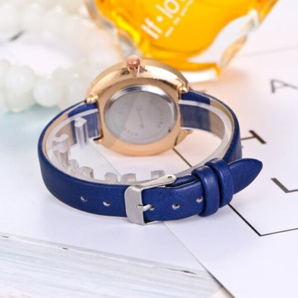 Veile Studios Fashion Lady Sky Stars Leisure Creative Dial Student Quartz Watch Blue Watches