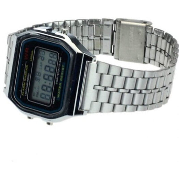 Veile Studios Fashion Men Business Electronic Leisure Sports Wrist Watch Silver Watches