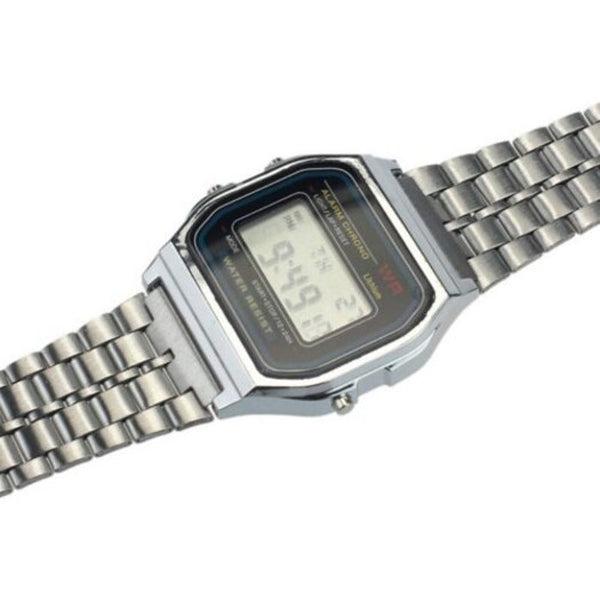 Veile Studios Fashion Men Business Electronic Leisure Sports Wrist Watch Silver Watches