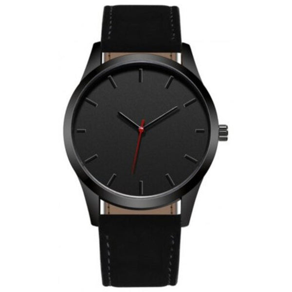 Veile Studios Fashion Men Minimalism Clock Dial Leisure Sport Quartz Watch Black Watches