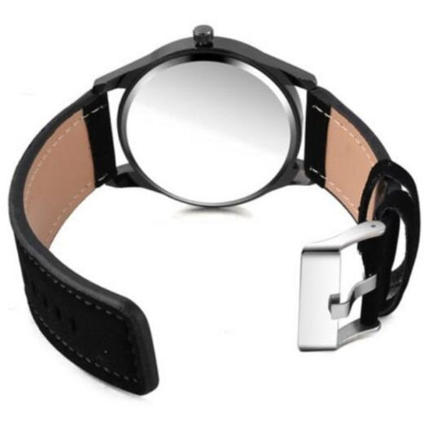 Veile Studios Fashion Men Minimalism Clock Dial Leisure Sport Quartz Watch Black Watches