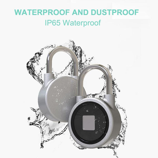Fingerprint Smart Keyless Padlock App Button Password Unlock Anti Theft Lock Door Locks & Lock Mechanisms
