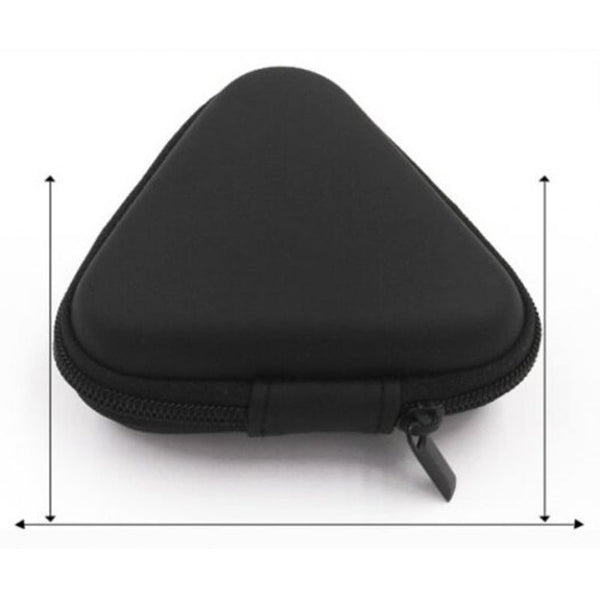 Headphone Case Hard Protective Travel Carrying For Headset Earbuds Earphone Keep Headsets Away Black