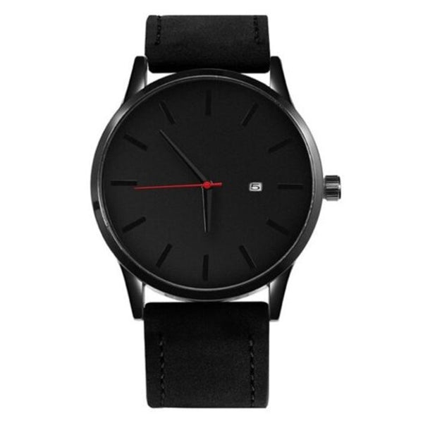 Veile Studios Men's Fashion Leather Quartz Casual Sports Male Wristwatch Watches