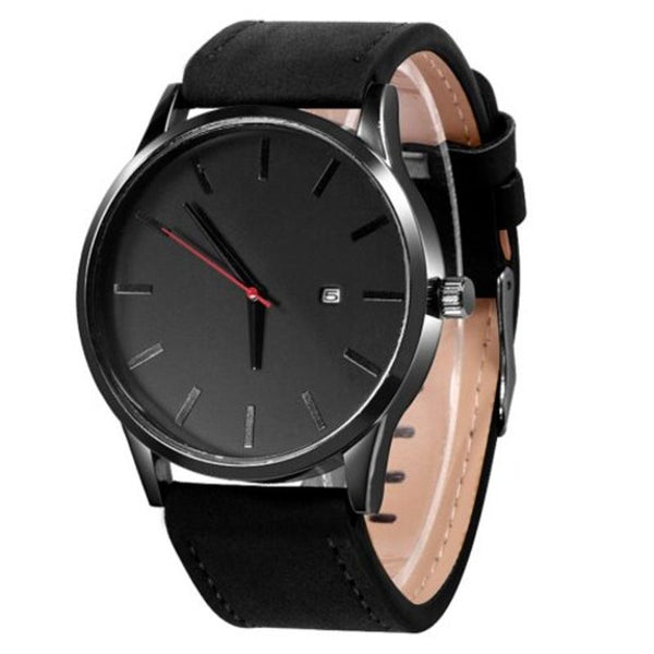 Veile Studios Men's Fashion Leather Quartz Casual Sports Male Wristwatch Watches