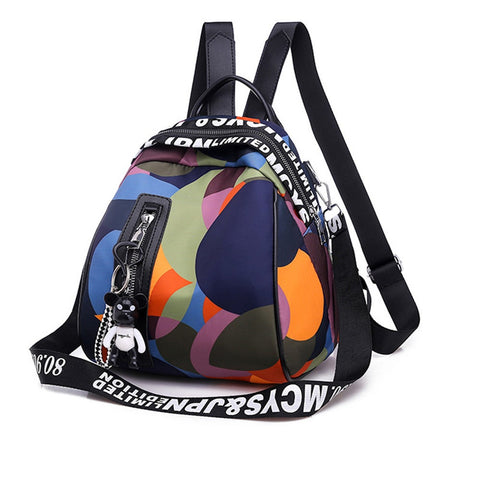 Multifunction Backpack Women Waterproof Oxford Female Anti Theft Schoolbag