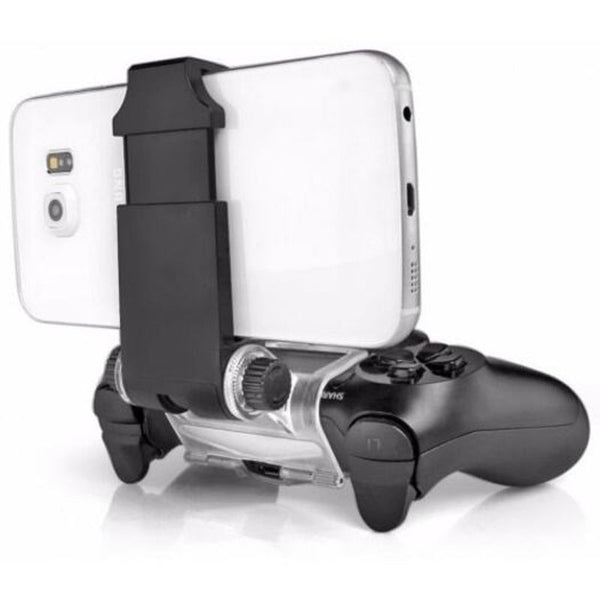 Phone Clamp Mount Bracket Holder For Playstation 4 Ps4 Controller Gamepad Black