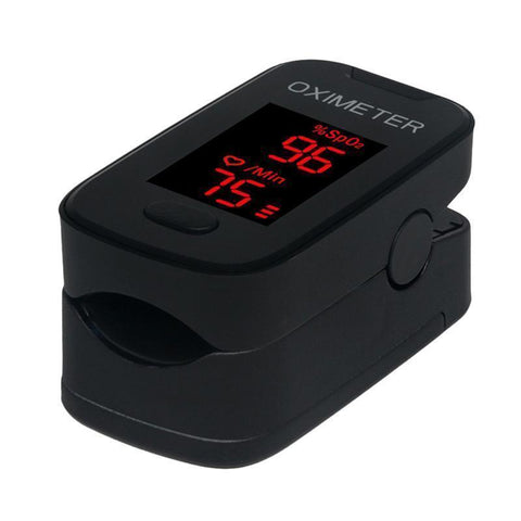 Black Portable Fingertip Accurate Reliable Pulse Oximeter