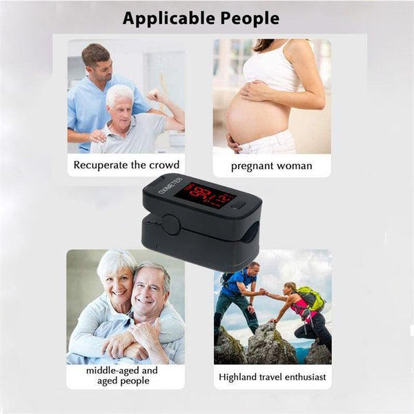 Black Fingertip Accurate Reliable Pulse Oximeter Oximeters