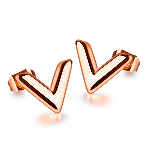 Veile Studios Simple Fashion Titanium Steel Unique Shape Earrings
