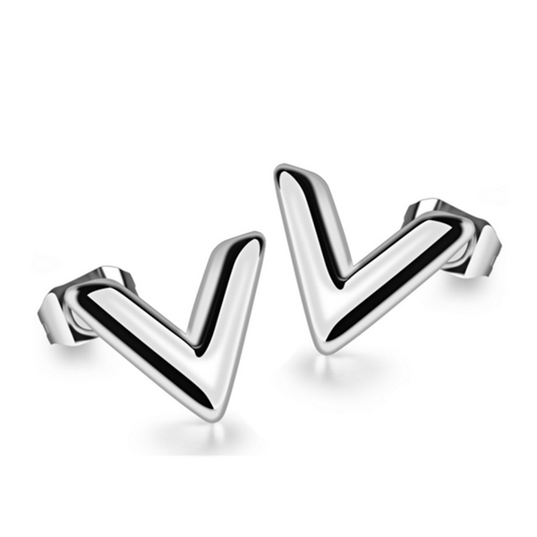 Veile Studios Simple Fashion Titanium Steel Unique Shape Earrings