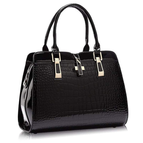 Handbags Totes Style Ladies Pu Leather Shoulder Bag Portable Crossbody Black