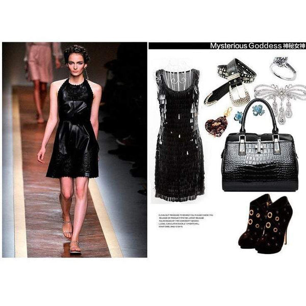 Handbags Totes Style Ladies Pu Leather Shoulder Bag Portable Crossbody Black Women's Bags & Handbags