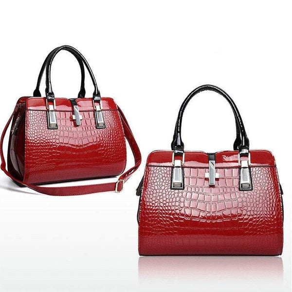 Handbags Style Ladies Pu Leather Shoulder Bag Portable Cross Body Burgundy Women's Bags & Handbags