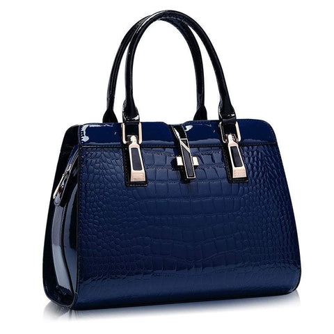 Handbags Totes Style Ladies Pu Leather Shoulder Bag Portable Crossbody Navy